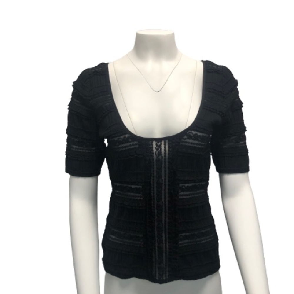 Cinq a Sept Lace Scoop Neck